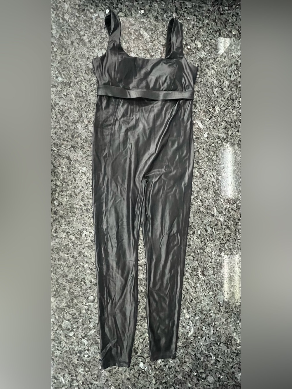 Fabletics large Motion365+ Shine Jumpsuit Black One Piece Unitard NWT - Picture 3 of 11